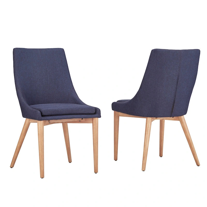 Chaise de salle à manger Sasha à dossier barillet en chêne (ensemble de 2) par iNSPIRE Q Modern - Ensemble de 2