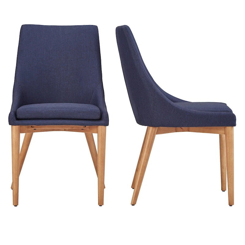 Chaise de salle à manger Sasha à dossier barillet en chêne (ensemble de 2) par iNSPIRE Q Modern - Ensemble de 2