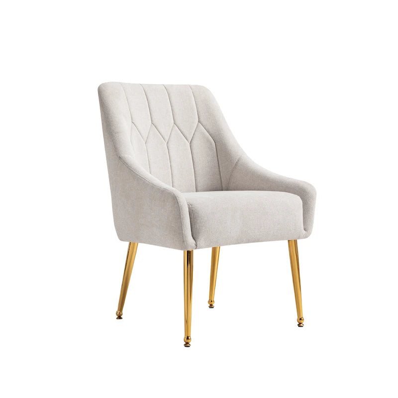 Corvus Abigail - Fauteuil d'appoint rembourré avec pieds en métal