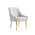 Corvus Abigail - Fauteuil d'appoint rembourré avec pieds en métal