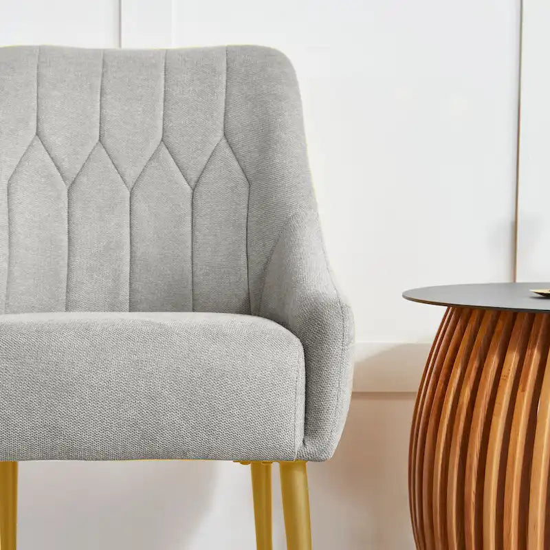 Corvus Abigail - Fauteuil d'appoint rembourré avec pieds en métal