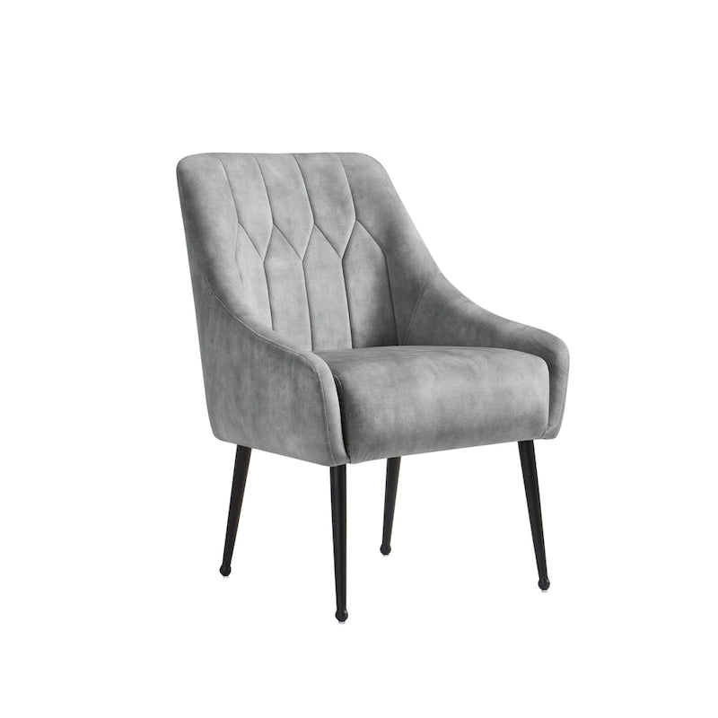 Corvus Abigail - Fauteuil d'appoint rembourré avec pieds en métal