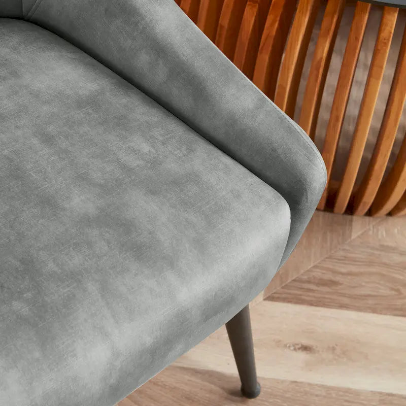 Corvus Abigail - Fauteuil d'appoint rembourré avec pieds en métal