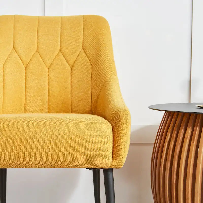 Corvus Abigail - Fauteuil d'appoint rembourré avec pieds en métal