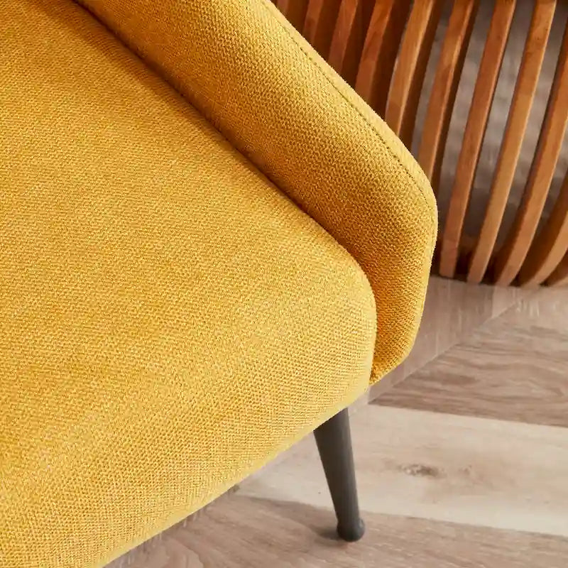 Corvus Abigail - Fauteuil d'appoint rembourré avec pieds en métal
