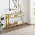 Carolina Living Chrysalis - Console 3 plateaux en verre - Or
