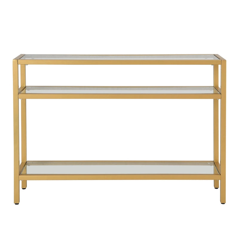 Carolina Living Chrysalis - Console 3 plateaux en verre - Or