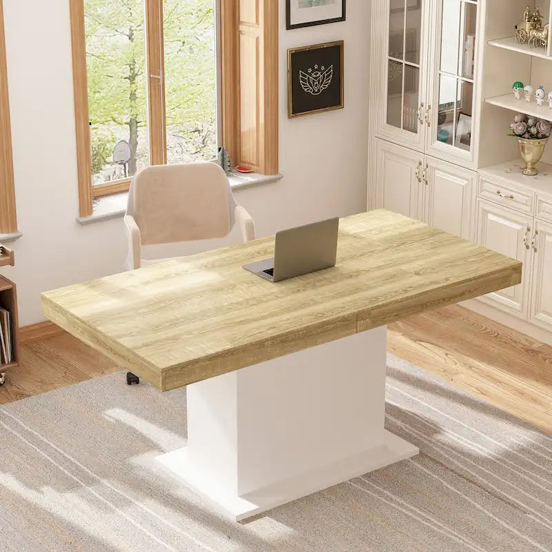 Table extensible 78,7 W – Table de salle à manger – Table de réunion – Poste de travail
