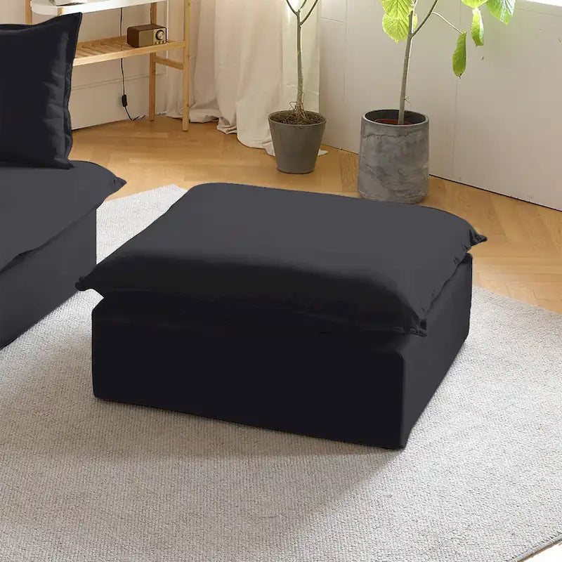 123 Canapé d'angle rembourré en velours minimaliste