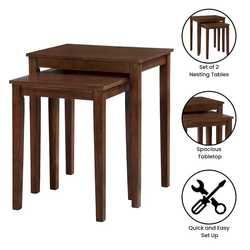 Tables gigognes American Heritage de Convenience Concepts