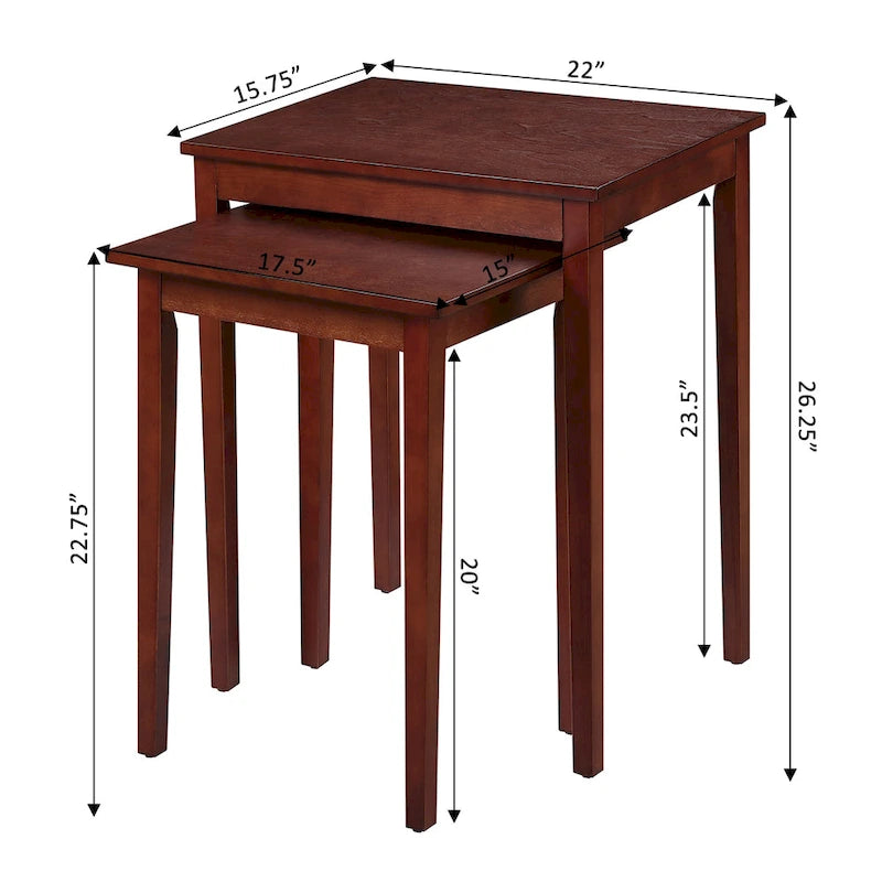 Tables gigognes American Heritage de Convenience Concepts