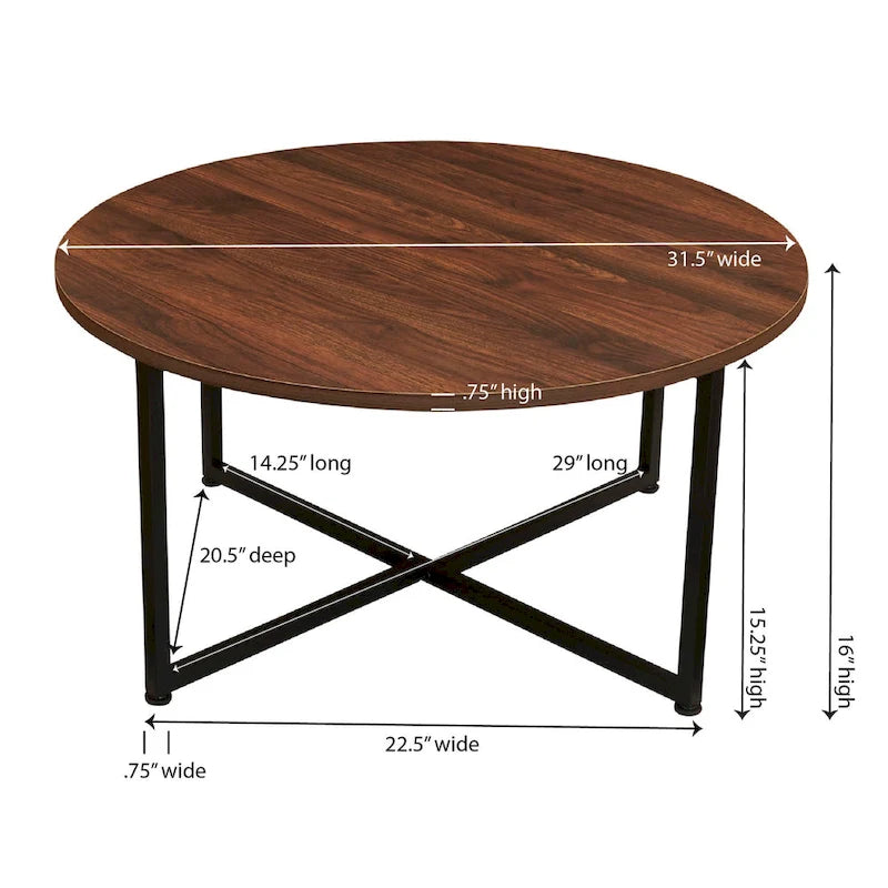 Table basse ronde Household Essentials - 31,5