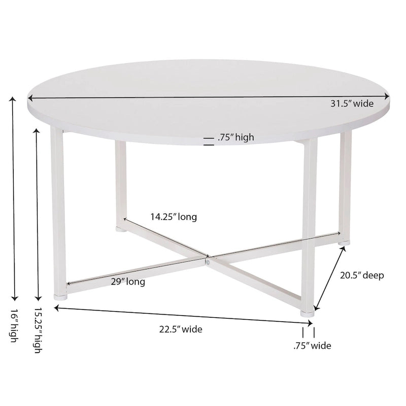 Table basse ronde Household Essentials - 31,5