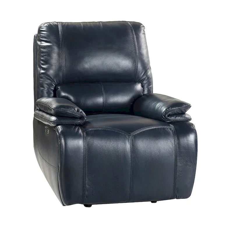 Fauteuil inclinable électrique en cuir véritable Mercedes avec coussin rembourré