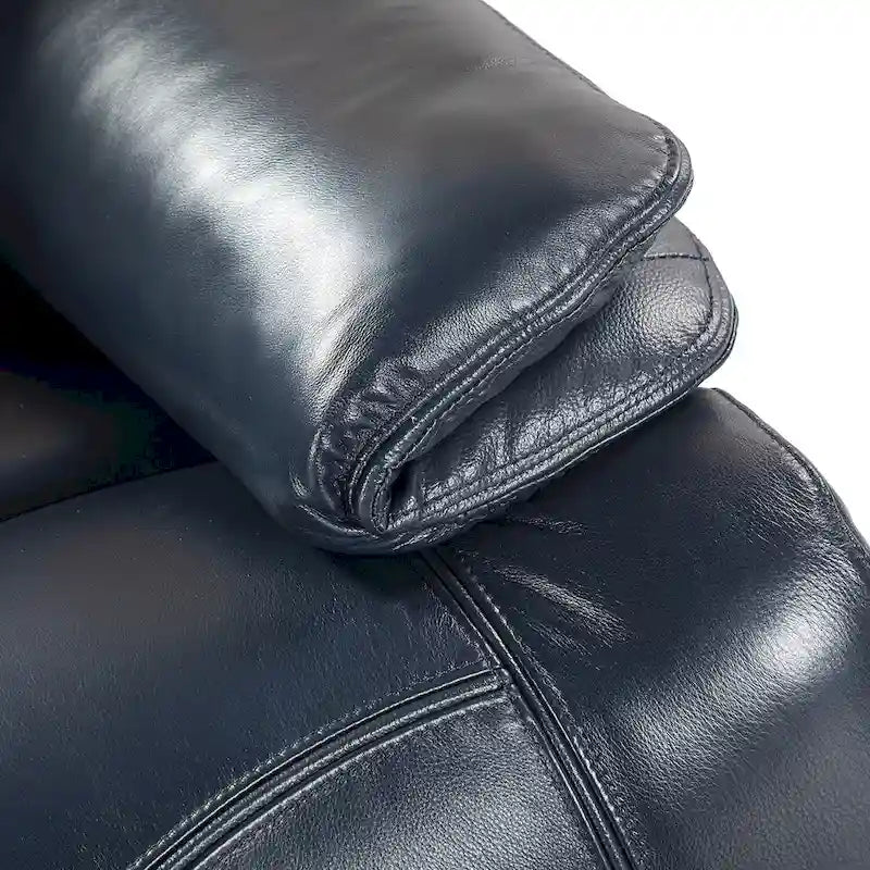 Fauteuil inclinable électrique en cuir véritable Mercedes avec coussin rembourré