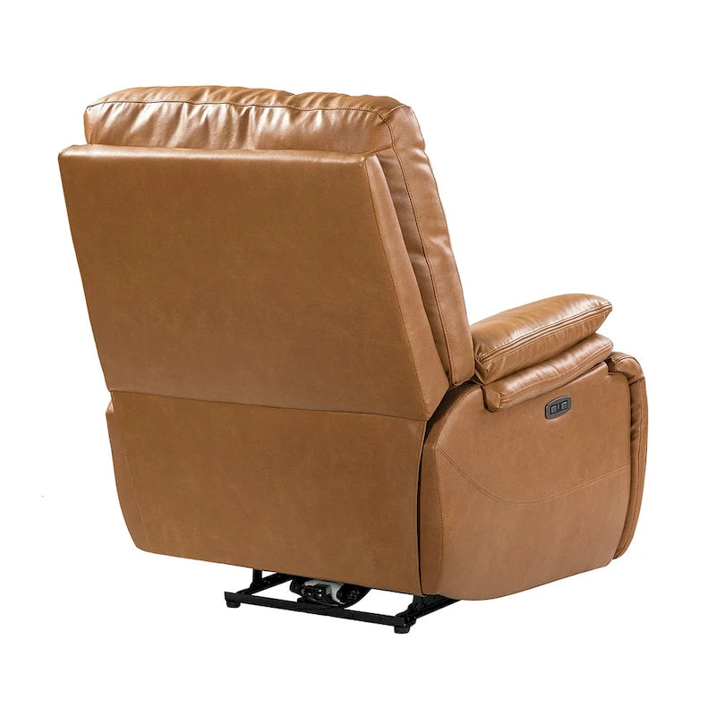 Fauteuil inclinable électrique en cuir véritable Mercedes avec coussin rembourré