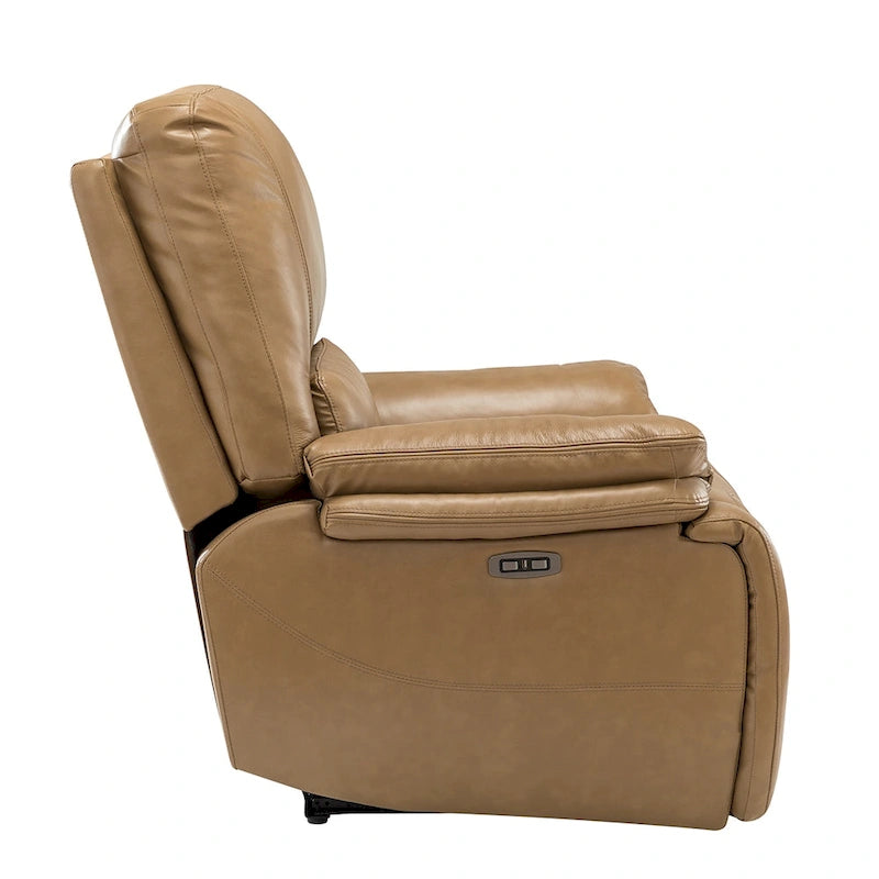 Fauteuil inclinable électrique en cuir véritable Mercedes avec coussin rembourré