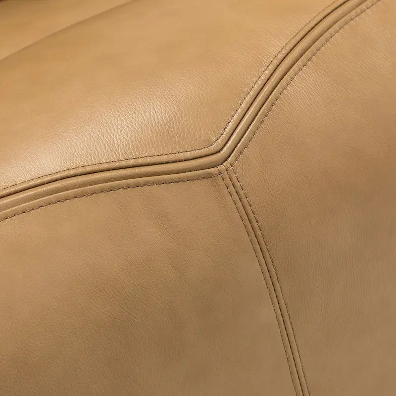 Fauteuil inclinable électrique en cuir véritable Mercedes avec coussin rembourré
