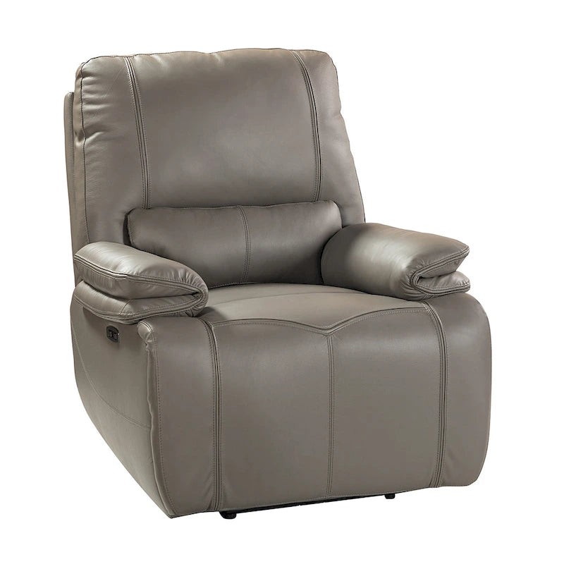 Fauteuil inclinable électrique en cuir véritable Mercedes avec coussin rembourré