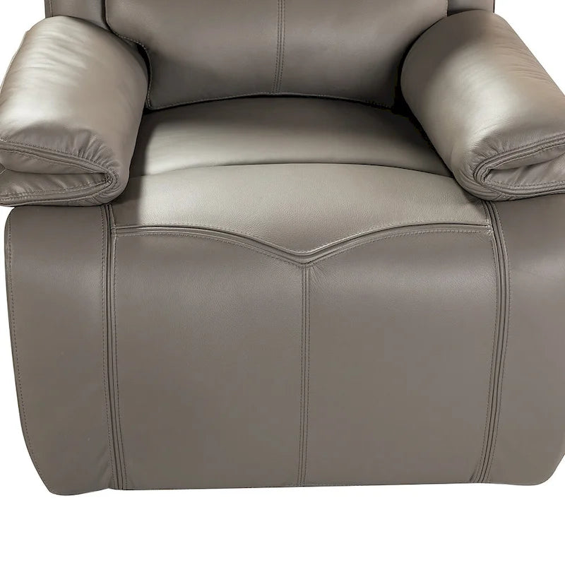 Fauteuil inclinable électrique en cuir véritable Mercedes avec coussin rembourré