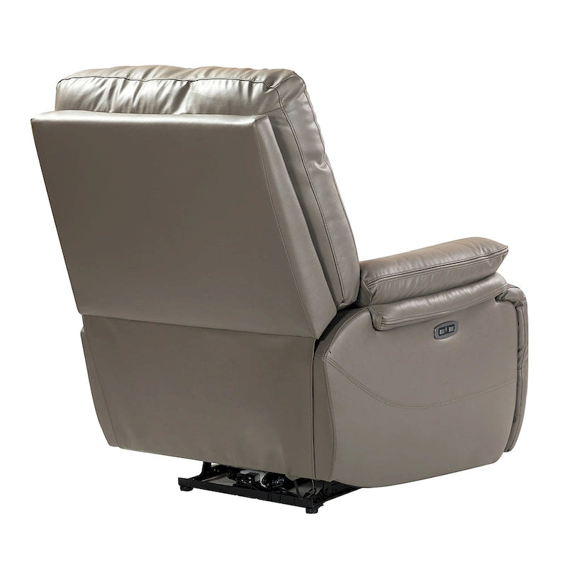 Fauteuil inclinable électrique en cuir véritable Mercedes avec coussin rembourré