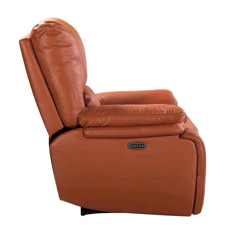 Fauteuil inclinable électrique en cuir véritable Mercedes avec coussin rembourré