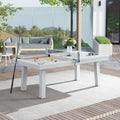 Table de billard 8 pieds en ardoise Laguna intérieure/extérieure avec plateau de salle à manger et accessoires