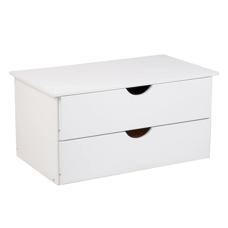 Commode intérieure 2 tiroirs en bois massif pour armoire 4 portes Cosmo de Palace Imports