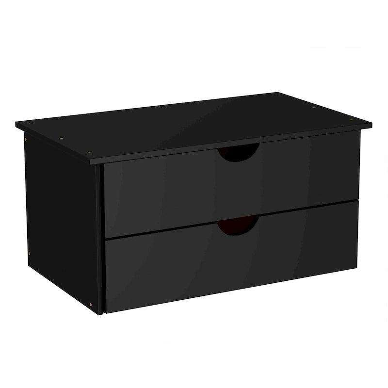 Commode intérieure 2 tiroirs en bois massif pour armoire 4 portes Cosmo de Palace Imports
