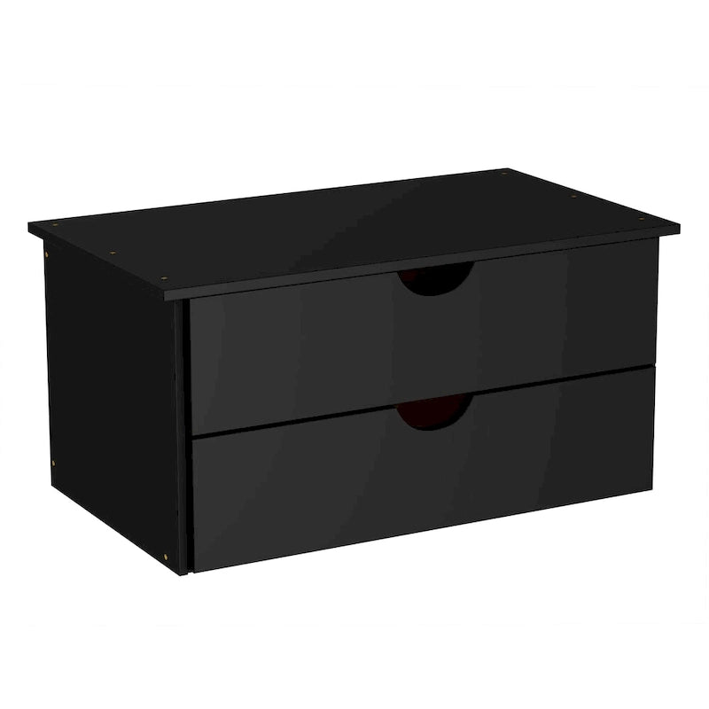 Commode intérieure 2 tiroirs en bois massif pour armoire 4 portes Cosmo de Palace Imports