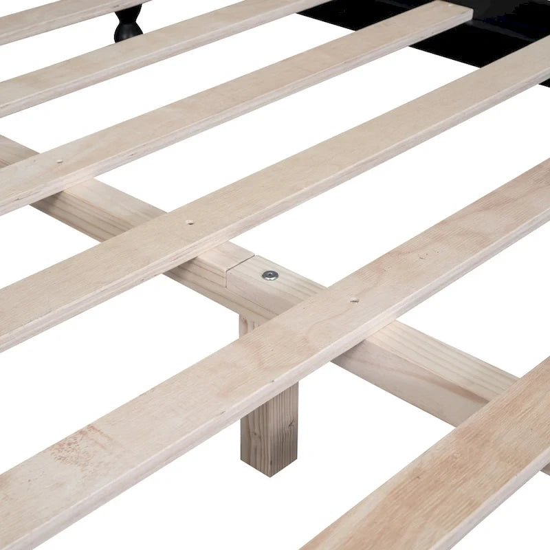 Cadre de lit en bois pleine grandeur