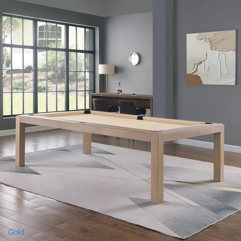 Table de billard Olivia en frêne flotté de 8 pieds avec plateau de salle à manger