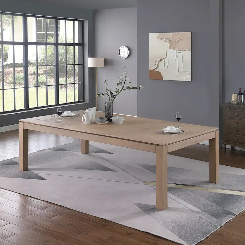 Table de billard Olivia en frêne flotté de 8 pieds avec plateau de salle à manger