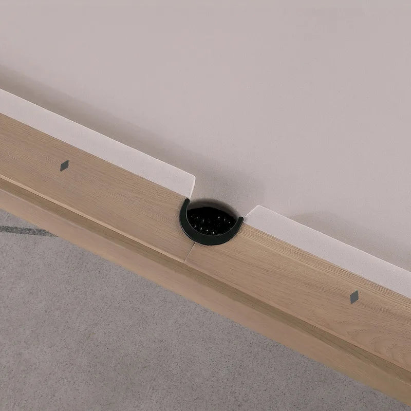 Table de billard Olivia en frêne flotté de 8 pieds avec plateau de salle à manger