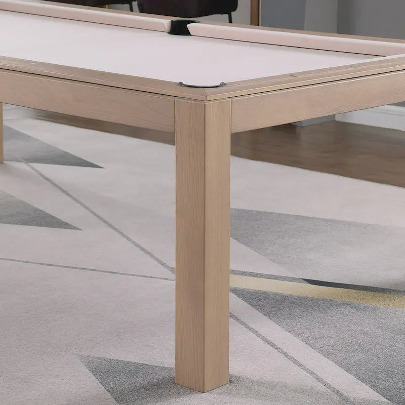 Table de billard Olivia en frêne flotté de 8 pieds avec plateau de salle à manger