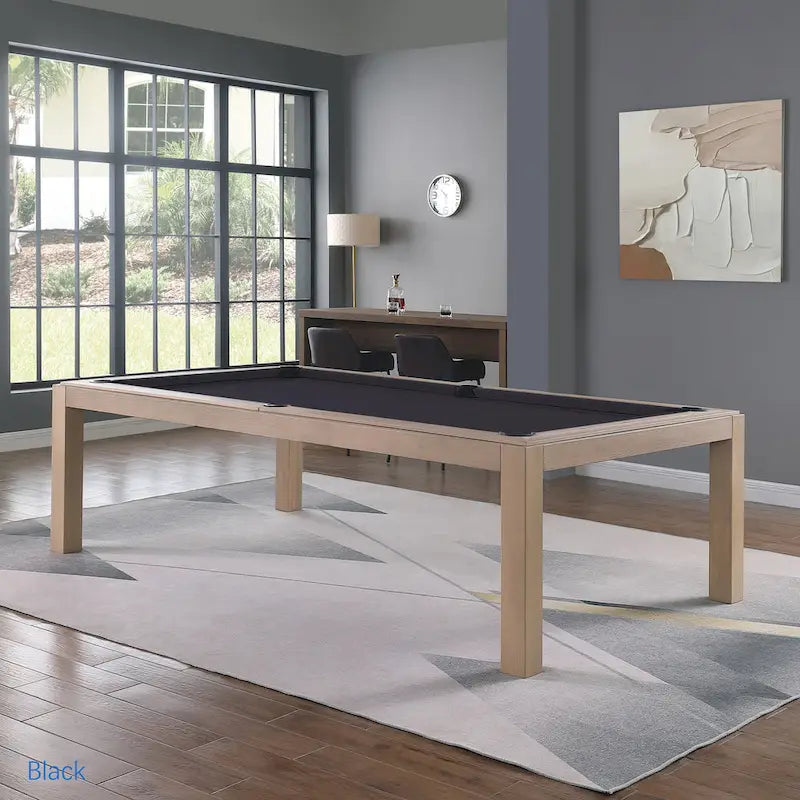 Table de billard Olivia en frêne flotté de 8 pieds avec plateau de salle à manger