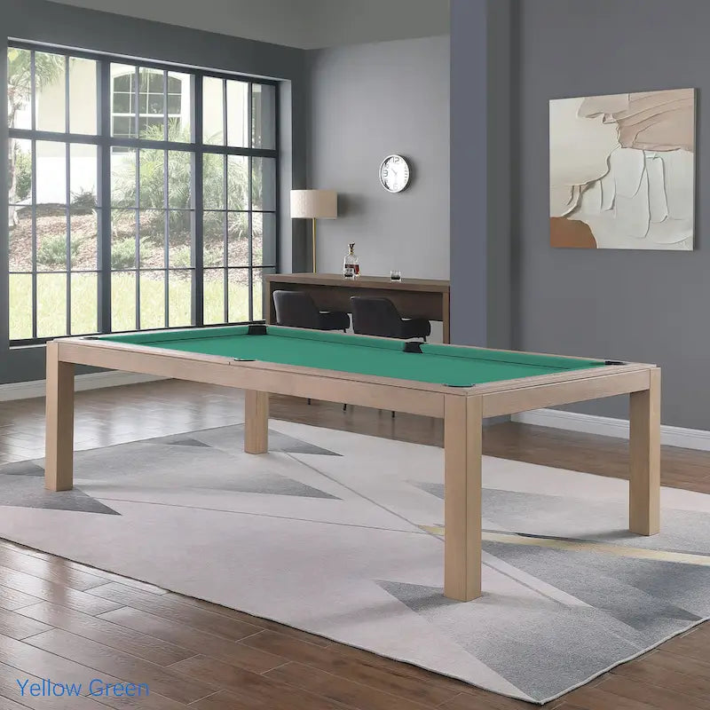 Table de billard Olivia en frêne flotté de 8 pieds avec plateau de salle à manger
