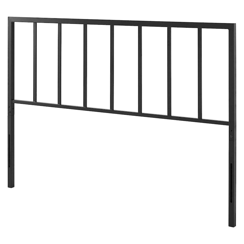 Tête de lit Kenvil Classic en métal noir pour grand lit