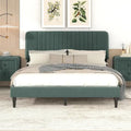 Lit plateforme rembourré Queen size