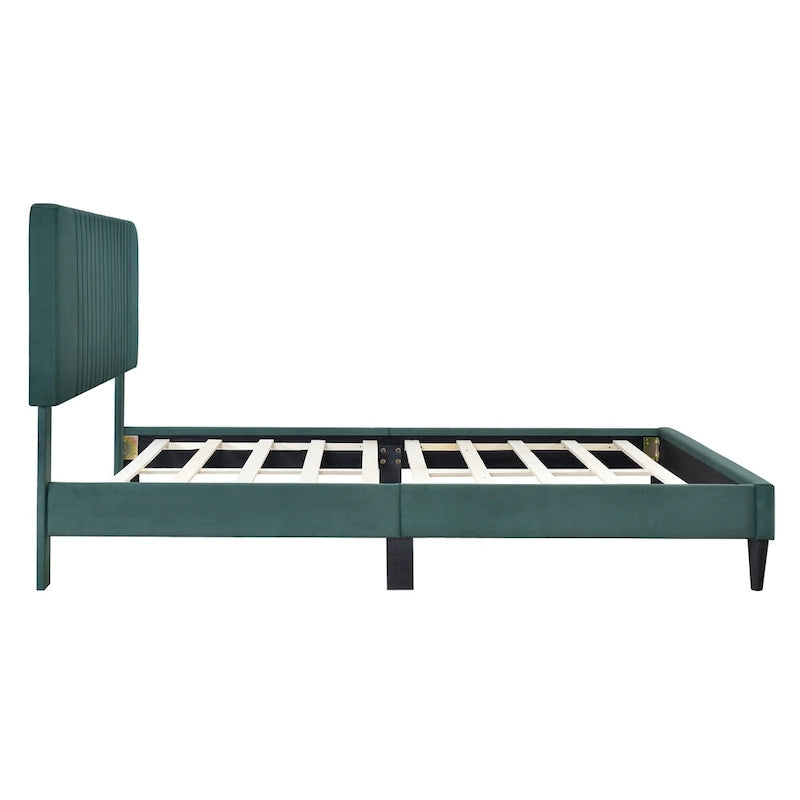 Lit plateforme rembourré Queen size