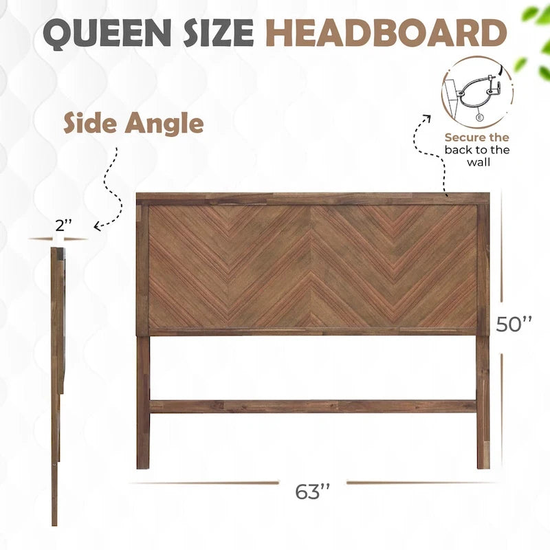 Tête de lit Queen Piero Chevron