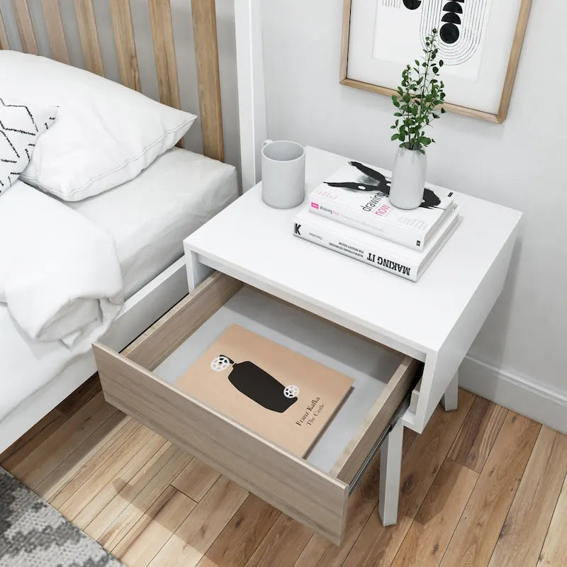 Table de chevet scandinave Plank and Beam à 1 tiroir
