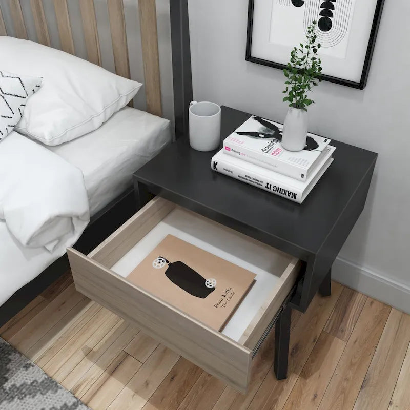 Table de chevet scandinave Plank and Beam à 1 tiroir