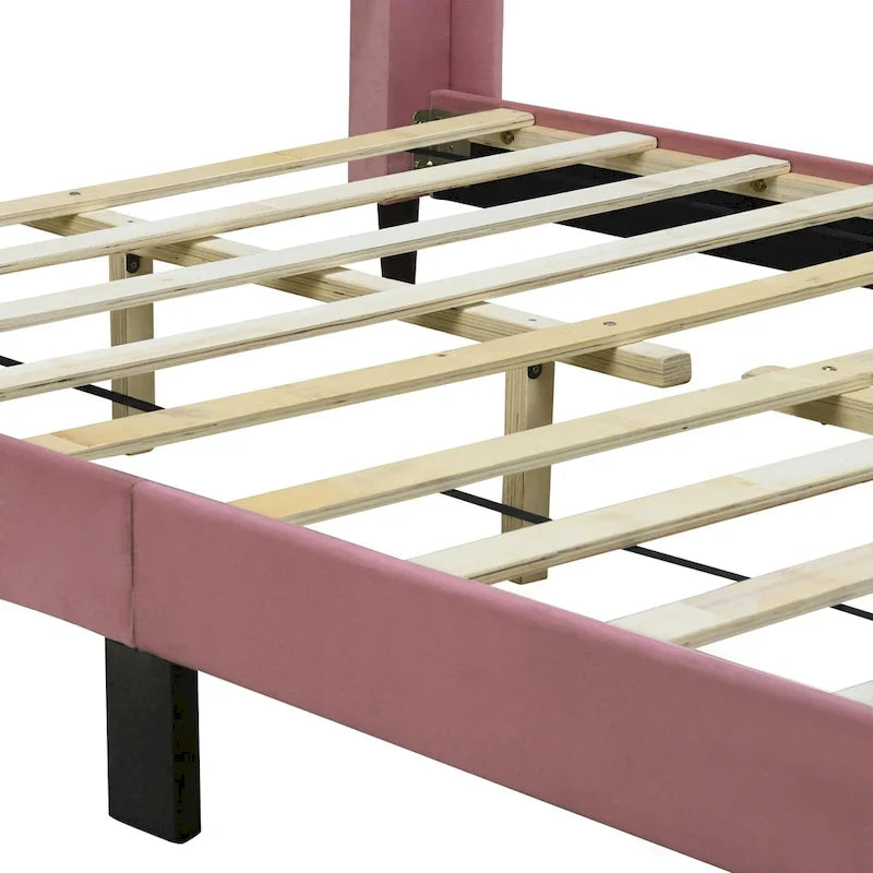 Lit plateforme rembourré grand format