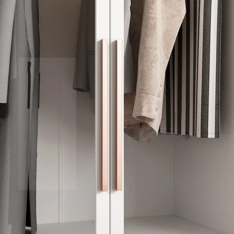 Armoire de rangement avec portes vitrées et éclairage - Meuble de présentation