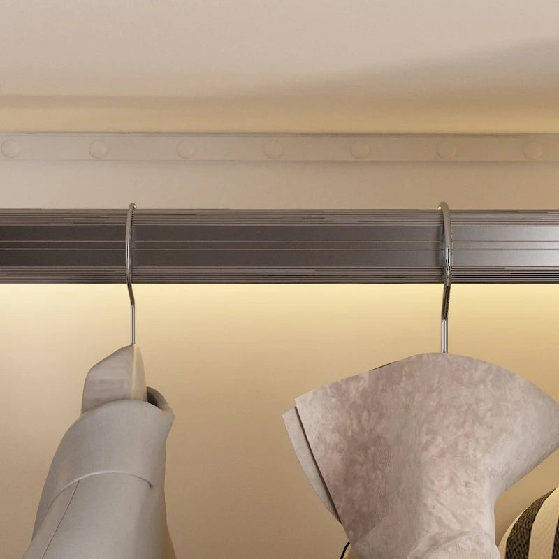 Armoire de rangement avec portes vitrées et éclairage - Meuble de présentation