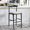 Tabouret de bar rétro Miranda SAFAVIEH - 76 cm - 56 cm L x 53 cm P x 107 cm H - 56x53x107