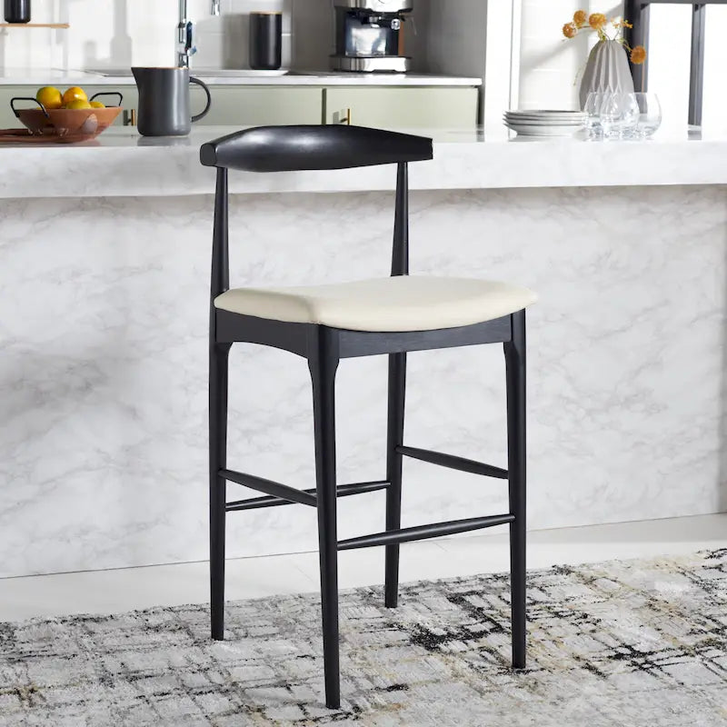 Tabouret de bar rétro Miranda SAFAVIEH - 76 cm - 56 cm L x 53 cm P x 107 cm H - 56x53x107