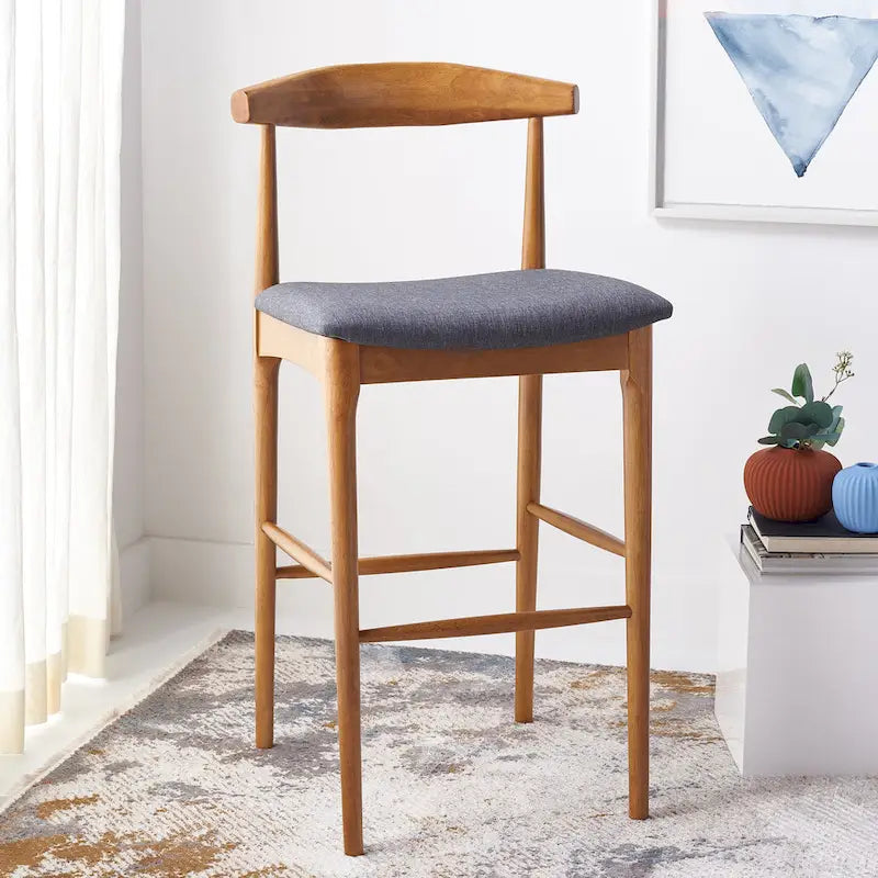 Tabouret de bar rétro Miranda SAFAVIEH - 76 cm - 56 cm L x 53 cm P x 107 cm H - 56x53x107