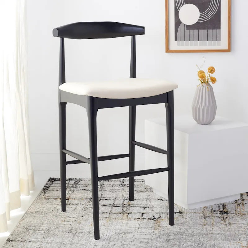 Tabouret de bar rétro Miranda SAFAVIEH - 76 cm - 56 cm L x 53 cm P x 107 cm H - 56x53x107